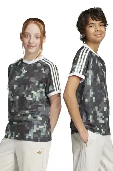 adidas Originals tricou copii culoarea verde, cu imprimeu, JZ9939 imagine