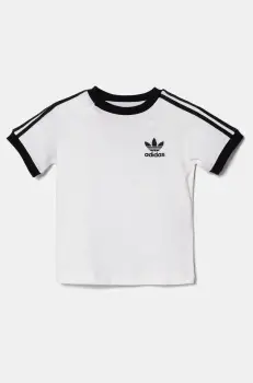 adidas Originals tricou de bumbac pentru copii culoarea alb, cu imprimeu, JE0519 imagine