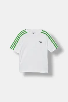 adidas Originals tricou de bumbac pentru copii culoarea alb, cu imprimeu, JW5329 imagine
