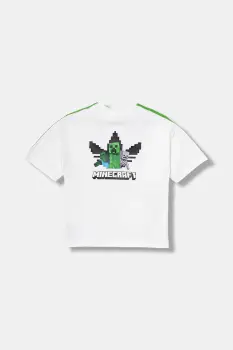 adidas Originals tricou de bumbac pentru copii culoarea alb, cu imprimeu, JW7750 imagine