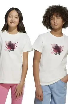 adidas Originals tricou de bumbac pentru copii culoarea alb, cu imprimeu, JZ9936 imagine