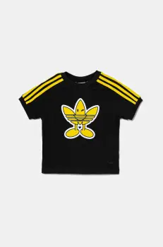 adidas Originals tricou de bumbac pentru copii culoarea negru, cu imprimeu, JD0456 imagine