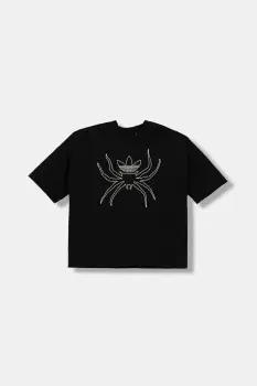 adidas Originals tricou de bumbac pentru copii culoarea negru, cu imprimeu, JW7845 imagine