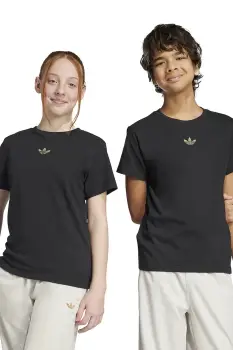 adidas Originals tricou de bumbac pentru copii culoarea negru, cu imprimeu, JZ9940 imagine