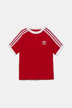 adidas Originals tricou de bumbac pentru copii culoarea rosu, cu imprimeu, JI8467 imagine