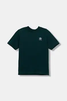 adidas Originals tricou de bumbac pentru copii culoarea verde, uni, JY4987 imagine