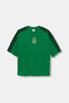 adidas Originals tricou de bumbac pentru copii MINECRAFT culoarea verde, cu imprimeu, KD9829 imagine