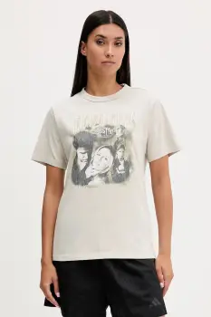 adidas Originals tricou din bumbac 20th Century Fox Disney culoarea bej, JX1282 imagine