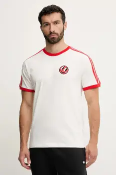 adidas Originals tricou din bumbac Cali Tee culoarea alb, cu imprimeu, JD0716 imagine