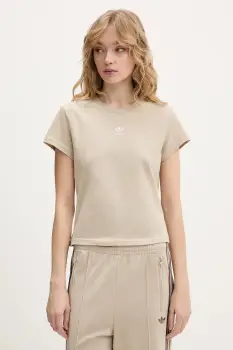 adidas Originals tricou din bumbac culoarea bej, KD1352 imagine