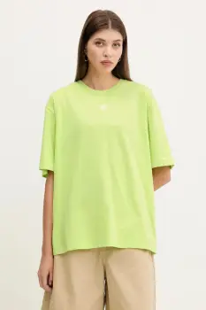 adidas Originals tricou din bumbac Essentials culoarea verde, JW5076 imagine