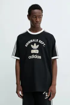 adidas Originals tricou din bumbac OG Dept Tee culoarea negru, cu imprimeu, KD6265 imagine