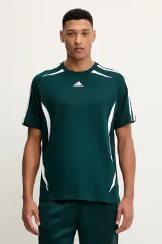 adidas Originals tricou din bumbac Teamgeist culoarea verde, cu imprimeu, KE0141 imagine