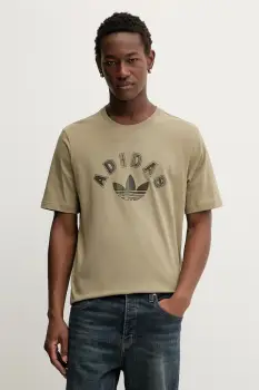 adidas Originals tricou din bumbac Trefoil cu imprimeu, JV7753 imagine