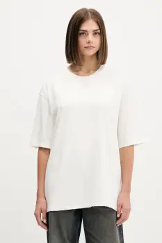 adidas Originals tricou din bumbac Washed culoarea bej, JX7724 imagine