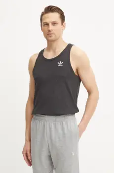 adidas Originals tricou Essential barbati, culoarea gri, IW5795 imagine