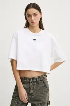 adidas Originals tricou Essential femei, culoarea alb, JJ3385 imagine