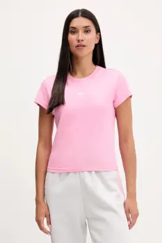 adidas Originals tricou Essentials culoarea roz, JW5040 imagine