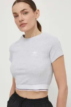 adidas Originals tricou femei, culoarea gri, IS2318 imagine