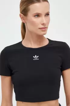 adidas Originals tricou femei, culoarea negru imagine