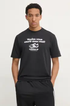 adidas Originals tricou GRFX TEE barbati, culoarea negru, cu imprimeu, JC8366 imagine