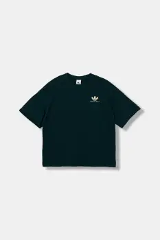 adidas Originals tricou Intercon Tee culoarea verde, cu imprimeu, JW6647 imagine