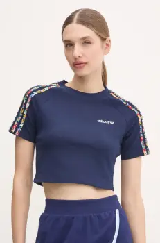 adidas Originals tricou Liberty femei, culoarea albastru marin, JC7788 imagine