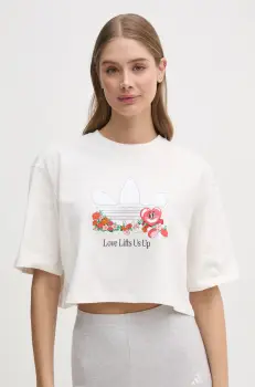 adidas Originals tricou Nelson femei, culoarea bej, JC8334 imagine