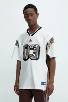 adidas Originals tricou OG Camo Fb Jers culoarea alb, cu imprimeu, KD6247 imagine