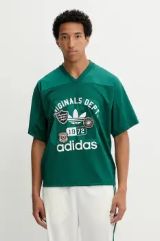 adidas Originals tricou OG Dept Jersey culoarea verde, cu imprimeu, KD6251 imagine