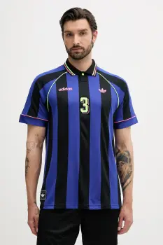 adidas Originals tricou polo Jcquard Jersey cu imprimeu, KD2307 imagine