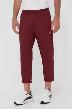 adidas pantaloni barbati, culoarea bordo imagine