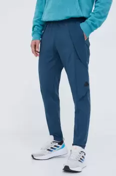 adidas pantaloni barbati, culoarea turcoaz, mulata imagine