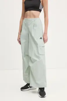 adidas pantaloni City Escape femei, culoarea gri, neted, JY0517 imagine