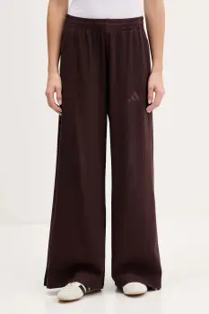 adidas pantaloni de trening All Szn Winterized culoarea maro, uni, KA5350 imagine