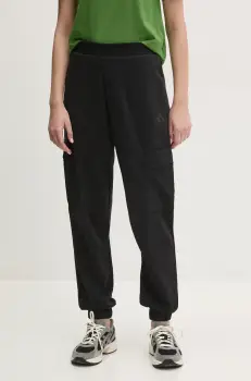 adidas pantaloni de trening City Escape femei, culoarea negru, uni, JF3417 imagine