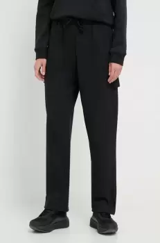 adidas pantaloni de trening culoarea negru, neted imagine