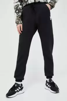 adidas pantaloni de trening culoarea negru, neted imagine