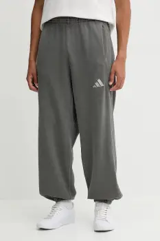 adidas pantaloni de trening din bumbac All SZN culoarea gri, uni, JL6524 imagine