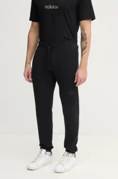 adidas pantaloni de trening din bumbac ALL SZN culoarea negru, neted, IV5216 imagine