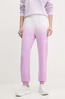 adidas pantaloni de trening din bumbac ALL SZN Dip Dye culoarea violet, cu imprimeu, JJ4586 imagine