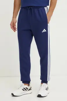adidas pantaloni de trening Essentials culoarea albastru marin, cu imprimeu, JD1859 imagine