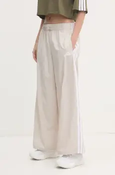 adidas pantaloni de trening Essentials culoarea bej, cu imprimeu, JC8168 imagine