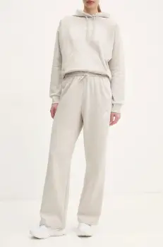 adidas pantaloni de trening Essentials culoarea bej, modelator, JW9215 imagine