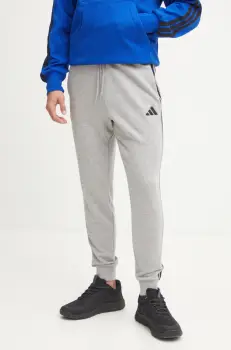 adidas pantaloni de trening Essentials culoarea gri, melanj, JE6346 imagine
