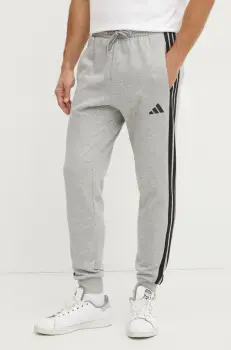 adidas pantaloni de trening Essentials culoarea gri, modelator, JE6318 imagine
