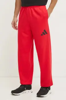 adidas pantaloni de trening Essentials culoarea rosu, neted, JF3601 imagine