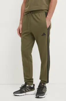 adidas pantaloni de trening Essentials culoarea verde, modelator, JD1857 imagine