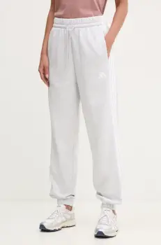 adidas pantaloni de trening Essentials femei, culoarea gri, modelator, IN6178 imagine