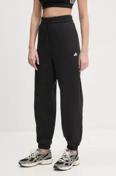 adidas pantaloni de trening Essentials femei, culoarea negru, neted, JD7999 imagine